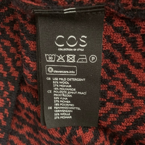 COS Knit Patterned Wool Sweater Dress - Picture 4 of 4